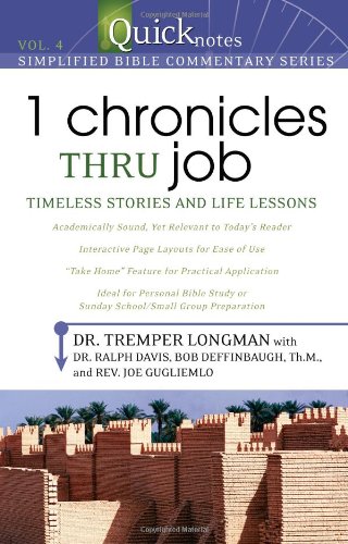 Beispielbild fr 1 Chronicles Thru Job Vol. 4 : Timeless Stories and Liffe Lessons zum Verkauf von Better World Books
