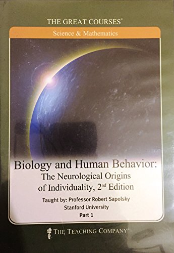 Stock image for Biology and Human Behavior: The Neurological Origins of Individuality, Part 1 and Part 2 for sale by Stories & Sequels