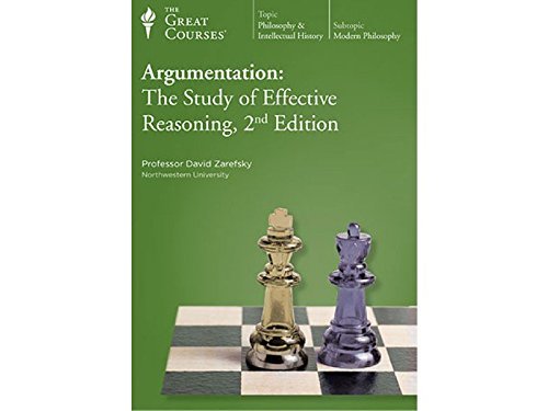 Imagen de archivo de THE GREAT COURSES; ARGUMENTATION; THE STUDY OF EFFECTIVE REASONING 2ND ED. DVDS AND COURSE GUIDEBOOK a la venta por WorldofBooks