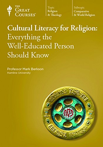 Stock image for CULTURAL LITERACY FOR RELIGION: EVERYTHING THE WELL-EDUCATED PERSON SHOULD KNOW (The Great Courses, Course Guidebook + Two Cases of 12 Discs) for sale by Jim Hodgson Books