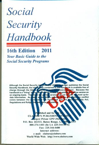 Social Security Handbook: 2011 Overview of Social Security Programs - n/a