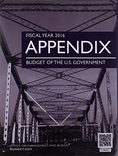 Beispielbild fr Appendix, Fiscal Year 2016: Budget of the United States Government zum Verkauf von Buchpark