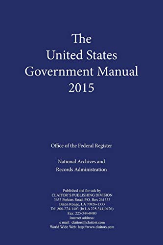 Stock image for United States Government Manual for sale by ThriftBooks-Dallas