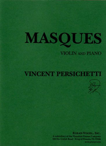 Masques - violin and piano (9781598060201) by Vincent Persichetti