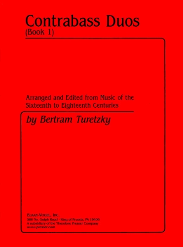 Imagen de archivo de Contrabass Duos, Arranged and Edited from Music of the Sixteenth to Eighteenth Centuries a la venta por pompon