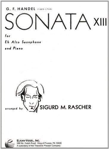 Sonata XIII, Sax & Piano (9781598060287) by Handel