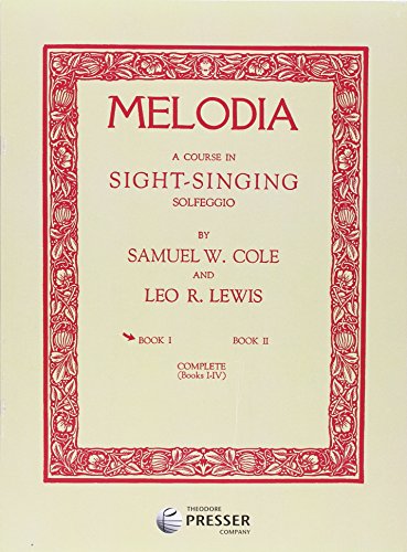 Imagen de archivo de Melodia Book 1, A Course in Sight-Singing Solfeggio a la venta por GF Books, Inc.