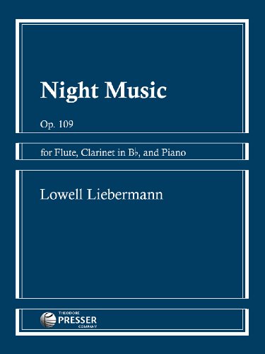 Stock image for Night Music, Op. 109 for Flute, Bb Clarinet, and Piano for sale by Snow Crane Media
