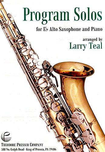 Imagen de archivo de Program Solos for E Flat Alto Saxophone and Piano a la venta por Irish Booksellers