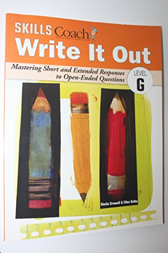 Imagen de archivo de Write It Out : Level G a la venta por Better World Books