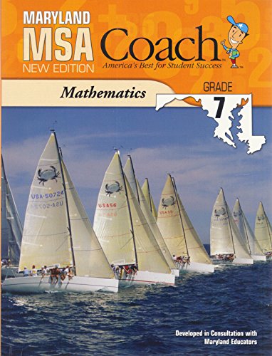 Stock image for Maryland MSA Coach Mathematics Grade 7 for sale by Booksavers of MD
