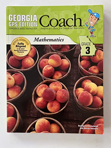 9781598236637: Georgia GPS Edition Coach Standards-Based Instruction, Mathematics, Grade 3