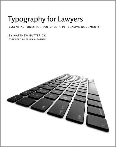 Imagen de archivo de Typography for Lawyers a la venta por HPB-Red