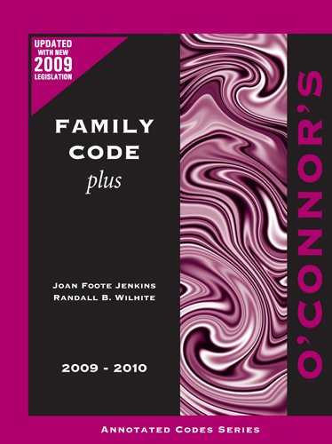 Beispielbild fr O'Connor's Family Code Plus 2009-2010 zum Verkauf von HPB-Red