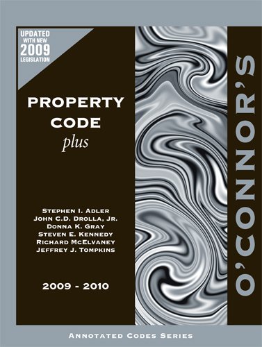 Stock image for O'Connor's Property Code Plus 2009-2010 for sale by HPB-Red