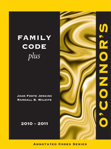 Beispielbild fr O'Connor's Family Code Plus 2010-2011 zum Verkauf von HPB-Red