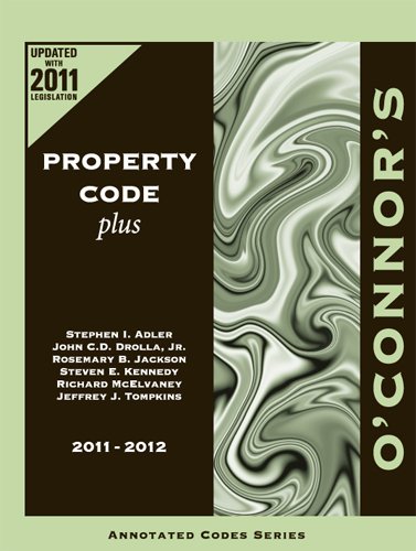 Beispielbild fr O'Connor's Property Code Plus 2011-2012 zum Verkauf von HPB-Red