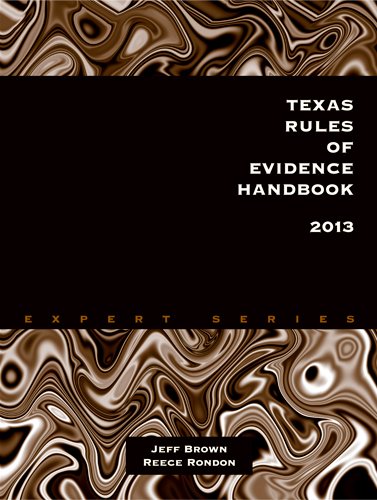 Imagen de archivo de Texas Rules of Evidence Handbook 2013 a la venta por HPB-Red