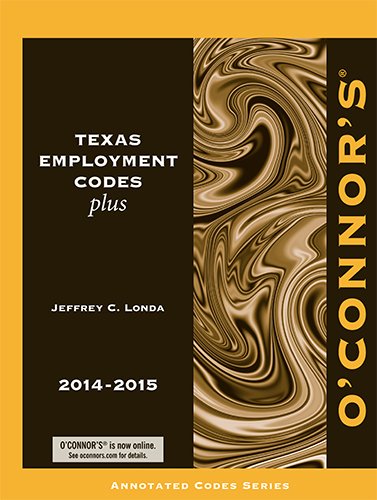 Imagen de archivo de O'Connor's Texas Employment Codes Plus 2014-2015 a la venta por HPB-Red