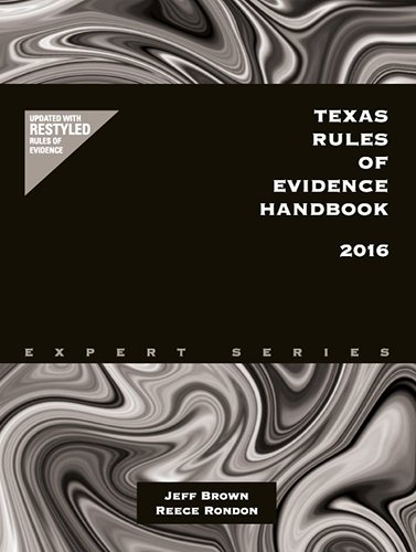 Imagen de archivo de Texas Rules of Evidence Handbook 2016 a la venta por HPB-Red