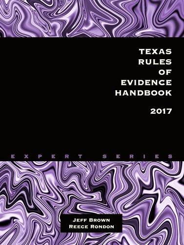 Imagen de archivo de Texas Rules of Evidence Handbook 2017 a la venta por HPB-Red