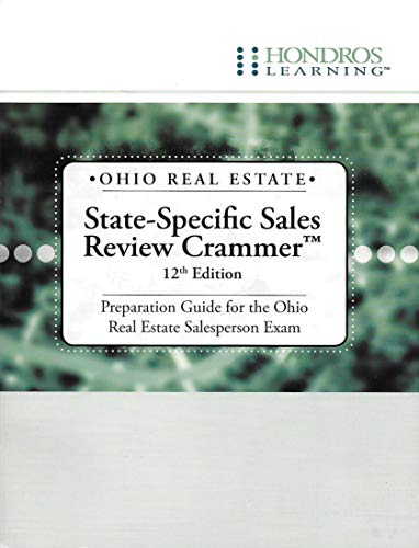Imagen de archivo de Ohio Real Estate State-Specific Sales Review Crammer: Preparation Guide for the Ohio Real Estate Salesperson Exam a la venta por HPB-Red