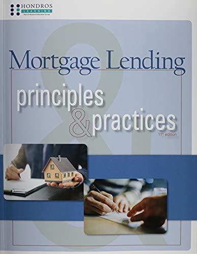 Imagen de archivo de Mortgage Lending Principles & Practices, 11th ed. a la venta por HPB-Red