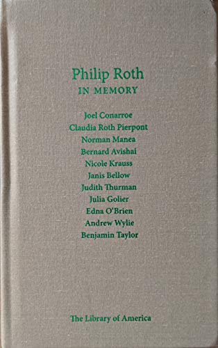 Beispielbild fr Philip Roth: in Memory zum Verkauf von Wonder Book