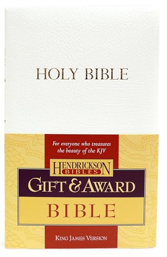 Stock image for KJV Gift & Award Bible: White for sale by Wonder Book