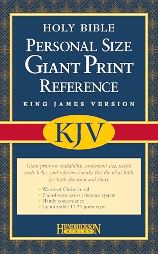 Beispielbild fr KJV Personal Size Giant Print Reference Bible, Value Edition (Red Letter, Imitation Leather, Black) zum Verkauf von Half Price Books Inc.