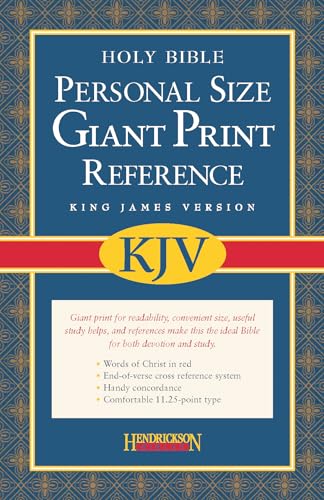 Stock image for KJV Personal Size Giant Print Reference Bible, Value Edition (Red Letter, Imitation Leather, Black) for sale by Lakeside Books