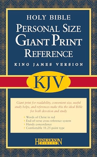 Stock image for KJV Personal Size Giant Print Reference Bible, bonded leather, black for sale by SecondSale