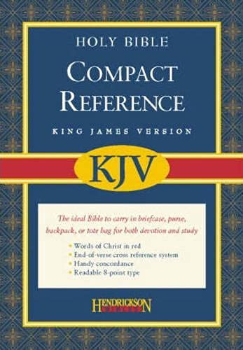 9781598561067: KJV Large Print Compact Reference Bible (Red Letter, Imitation Leather, Black)