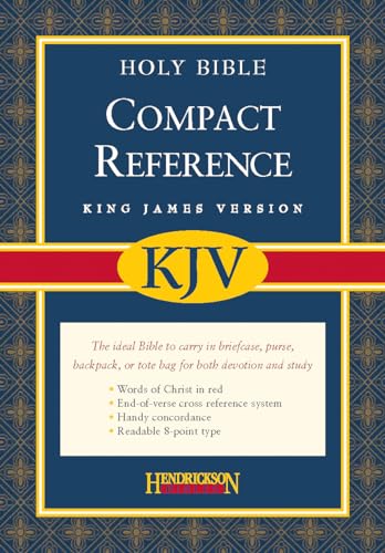 Stock image for KJV Large Print Compact Reference Bible (Bonded Leather, Burgundy, Red Letter) for sale by GF Books, Inc.