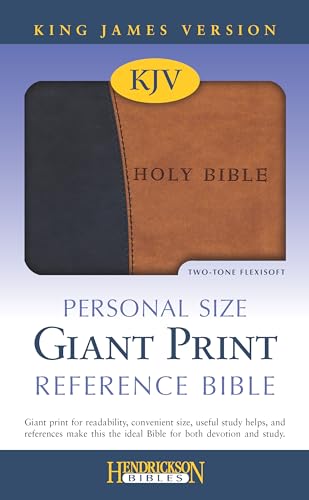 9781598562460: Kjv Personal Size Giant Print Reference Bible - Black on Tan: King James Version