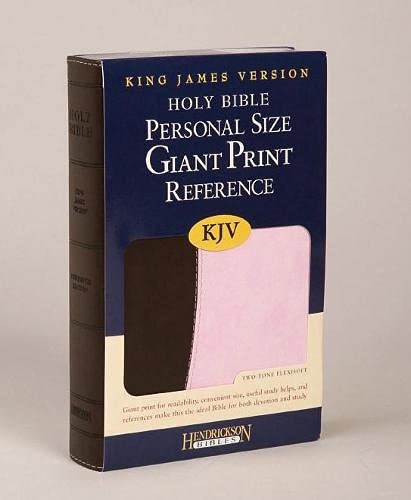 9781598563122: KJV Giant Print Personal Size Reference Bible Pink / Chocolate