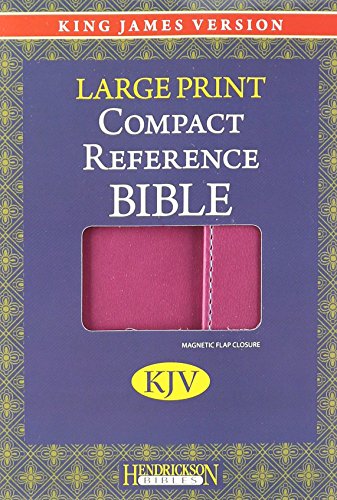 9781598563948: KJV Compact Reference Bible: King James Version, Berry, Imitation Leather, Large Print Compact Reference Bible W/Magnetic Flap