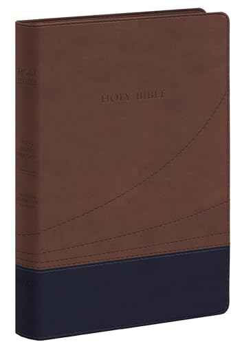 Imagen de archivo de KJV Large Print Thinline Reference Bible, Flexisoft (Red Letter, Imitation Leather, Cocoa/Black) a la venta por SecondSale