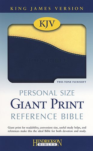 9781598565102: Holy Bible: King James Version, Blueberry/lemon, Flexisoft Leather, Personal Size Giant Print Reference Bible