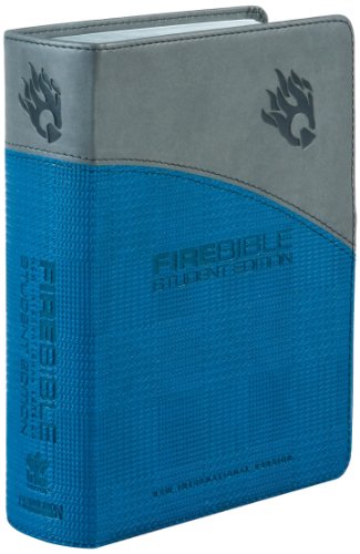 Stock image for Fire Bible: New International Version, Gray on Blue Flexisoft, Youth Teen for sale by GoldBooks