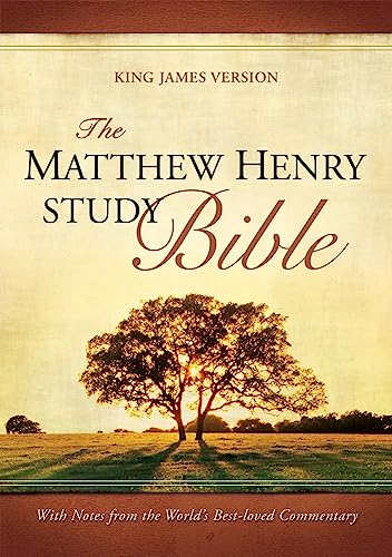 Beispielbild fr The Matthew Henry Study Bible: King James Version KJV Mahogany On Brown Deluxe Flexisoft Leather zum Verkauf von Vintage Volumes PA