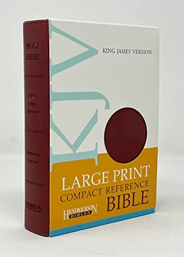 Imagen de archivo de KJV Large Print Compact Reference Bible (Bonded Leather, Burgundy a la venta por Hawking Books