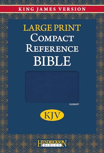 Imagen de archivo de KJV Large Print Compact Reference Bible (Flexisoft, Blue, Red Letter) a la venta por HPB-Ruby