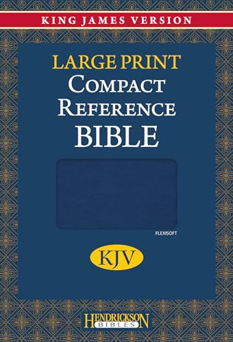Stock image for KJV Large Print Compact Reference Bible (Flexisoft, Blue, Red Letter) for sale by HPB-Ruby
