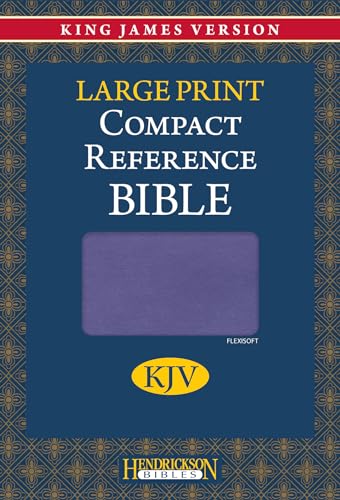 Stock image for KJV Large Print Compact Reference Bible, Flexisoft (LeatherLike, Lavender, Red Letter) for sale by Once Upon A Time Books