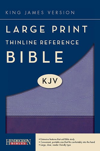 9781598566284: Large Print Thinline Reference Bible-KJV
