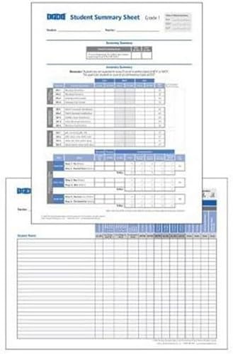 TPRIÃ† Student Record and Class Summary Sheets, Grade 1 (9781598571288) by Brookes
