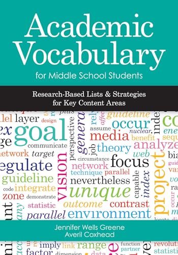 9781598573053: Academic Vocabulary for Middle School Students: Research-Based Lists and Strategies for Key Content Areas