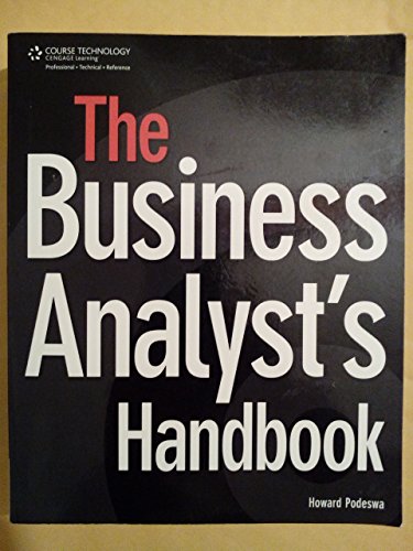 Stock image for The Business Analyst's Handbook for sale by WorldofBooks