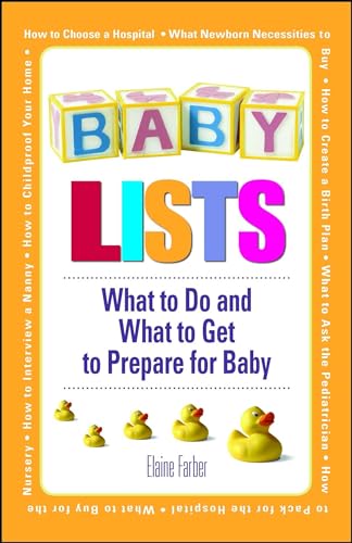 Beispielbild fr Baby Lists : What to Do and What to Get to Prepare for Baby zum Verkauf von Better World Books